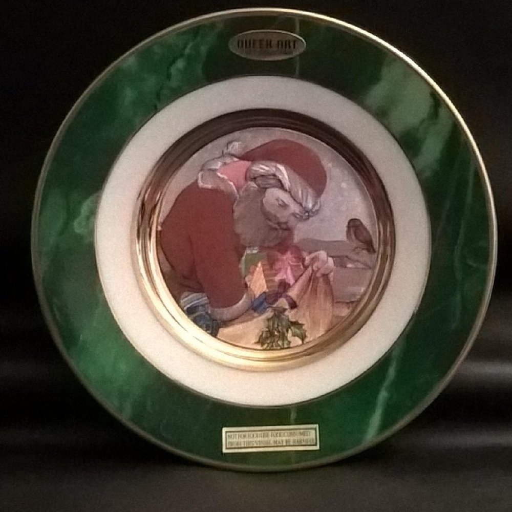 Dufex Art 6" Decorative Santa Christmas Holiday Plate